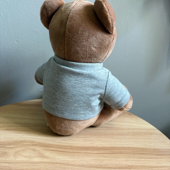 Coach Brown Teddy Bear with Gray Shirt - Picture 4 of 5